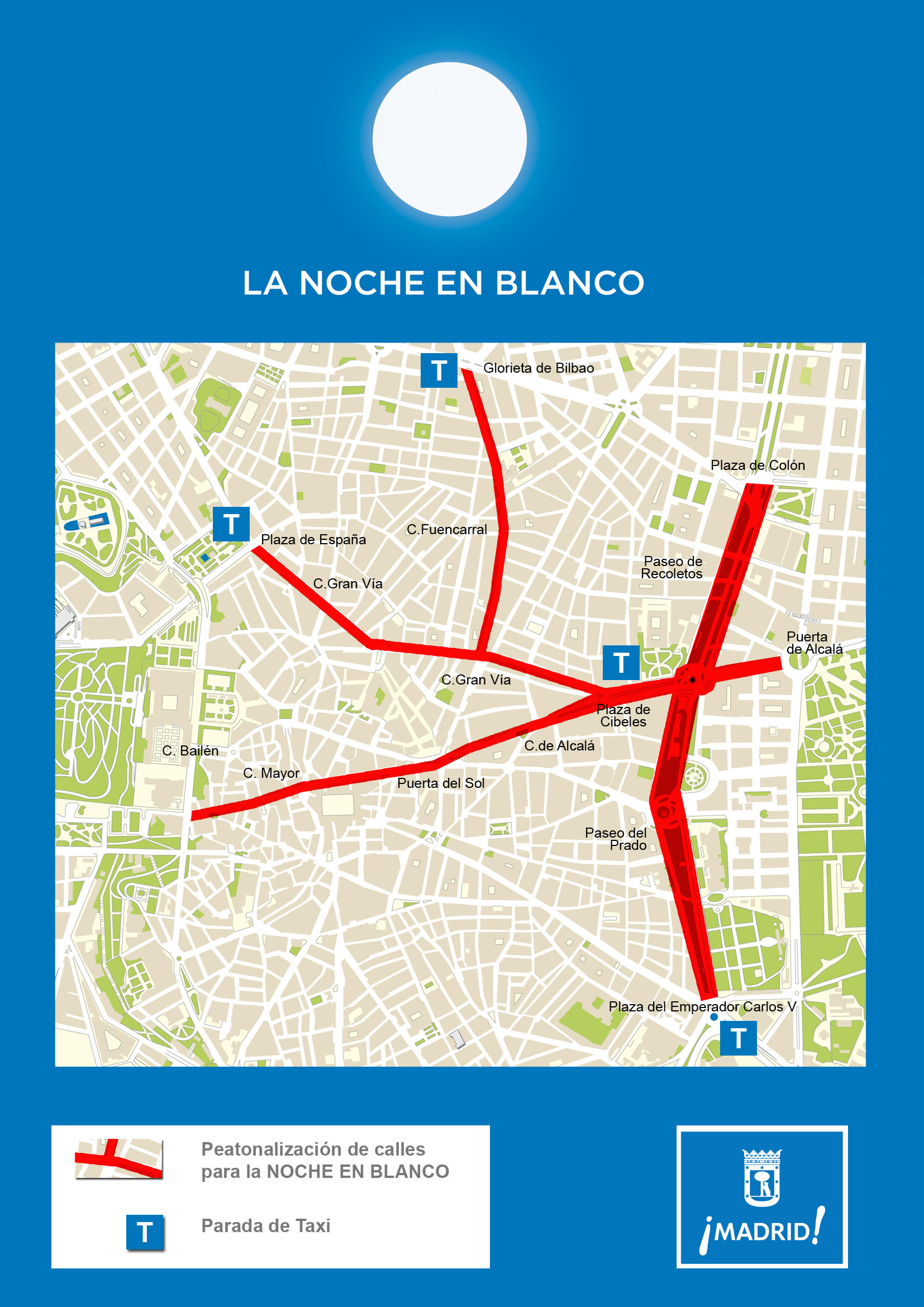 Dispositivo Plan Movilidad para la Noche en Blanco Ayuntamiento de Madrid